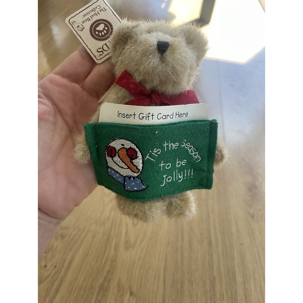 Vintage Boyds Bears Tis The‎ Season To Be Jolly! Christmas Figurine Plush Scarf